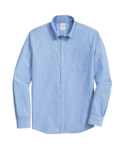 [Brooks Brothers] [ブルックスブラザーズ] コットンポプリン シーズナルパターン フライデーシャツ 100221457 ストライプ S