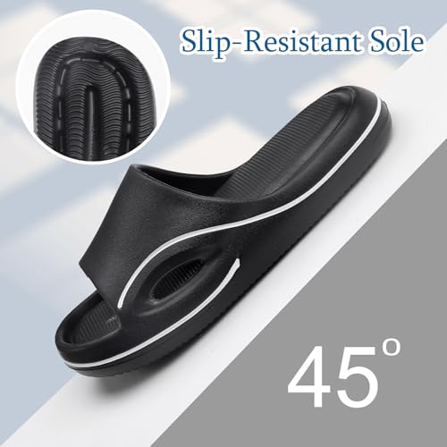 Slippers for Women Men Ultra Comfort Pillow Sandals Thick Sole Cushioned Summer Slides Non-Slip Lightweight House Slippers Quick Dry Shower Shoes2