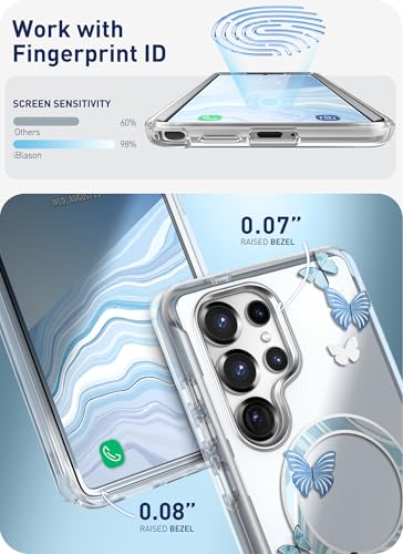 Protection intégrale S25 Ultra avec protège écran compatible empreinte digitale