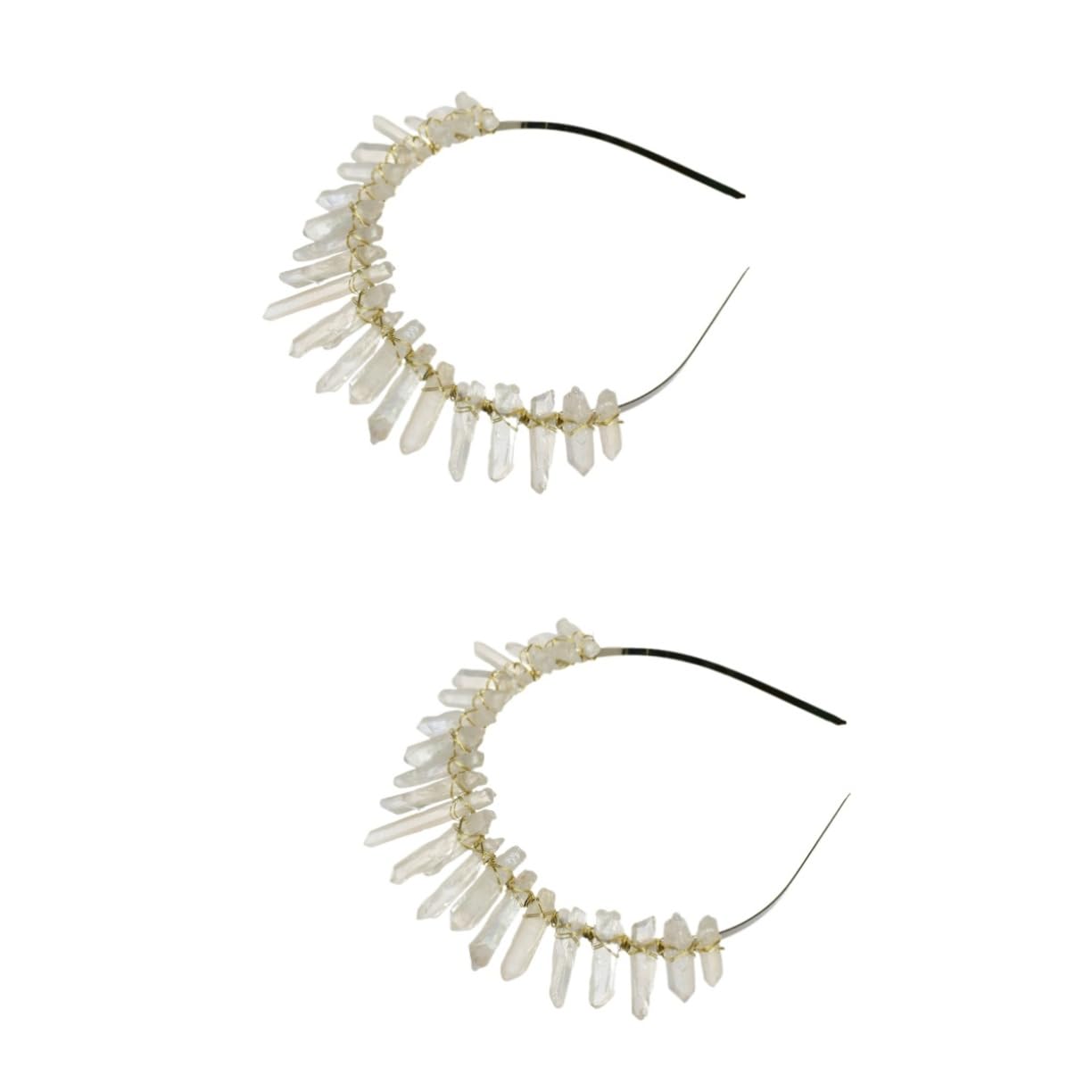 MAGICLULU 2 Stück Elegantes Haarband Mit Kristallen Modische Haarreifen Schickes Stirnband Für Damen Exquisite Accessoires Für Hochzeiten Und Partys