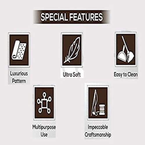 Image of F & B Rugs Luxurious Luck high Density Thick & Soft Shaggy Carpet Microfiber 2 Inch Pile Height 10 x 12 feet