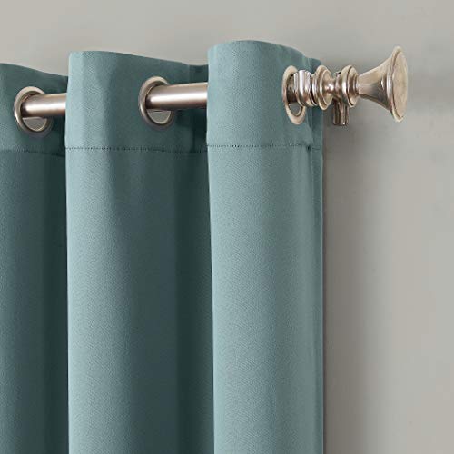 Sun Zero Easton Energy Saving Blackout Grommet Curtain Panel, 40" x 63", Mineral, W 40" x L 63" (1 Panels) - Image 2
