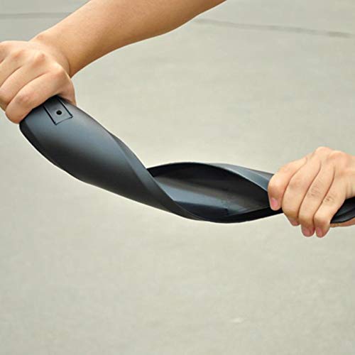 Garde-Boue de vélo, Garde-Boue de vélo électrique, Ensemble de Garde-Boue en Plastique PVC Flexible pour Garde-Boue Avant/arrière de vélo, vélo de Route, VTT (Noir)