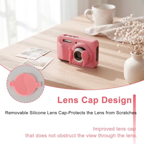Funda de silicona para Kodak PIXPRO FZ55 color rojo miniatura 5