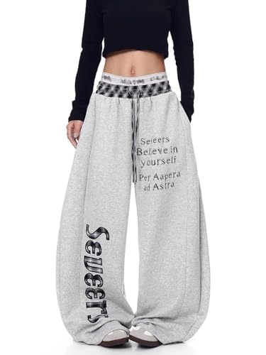 Pantalon de jogging imprimé léopard coupe ample taille élastique - 2