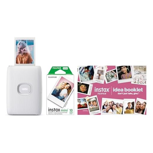 FUJIFILM Instax Mini Link 2 Smartphone Printer Bundle 2025 - Clay White