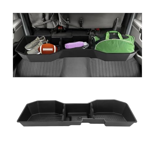 MAXDOM Under Seat Storage Fit for (2007-2018) Chevy Silverado 1500/GMC Sierra 1500 (2007-2019) 2500HD 3500HD Crew Cab Rear Underseat Organizer Box