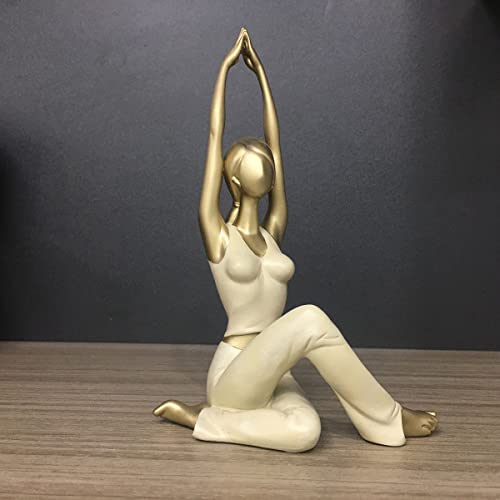 Figura Decorativa Yoga Estatua Yoga Girl Resina miniatura 2