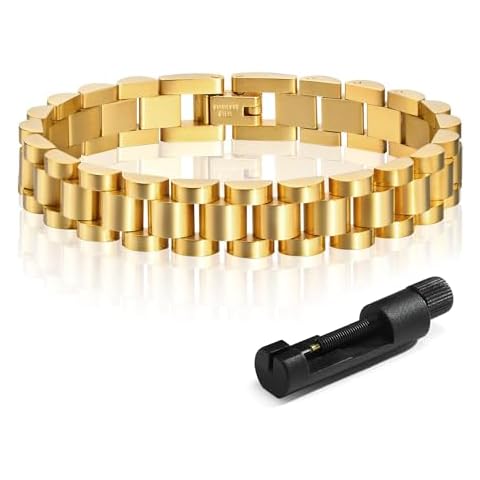 MPRAINBOW Women's Gold Link Bracelet Cover