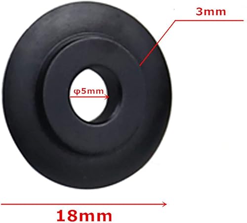 Miniatura 3 de 10 Uds. Negro 0.118x0.709 in Cuchillas Cortadoras de Tubo de Tubo de Aluminio para Cobre Acero Hierro Plástico Tubo de Aluminio Herramienta de Corte