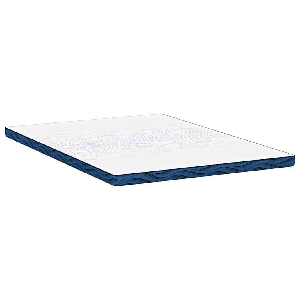 Cubrecolchón blanco 140 x 190 cm de espuma con memoria con funda Jacquard, sobrecolchón de espuma de poliuretano de alta densidad para comodidad y apoyo, ideal para dar vida a un viejo