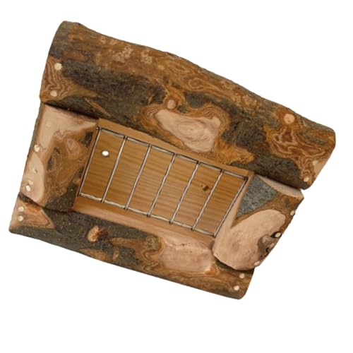 VICASKY Wooden Grass Rack for Bunny Feeder Guinea Pig Hay Feeder Multi-Function Pet Holder