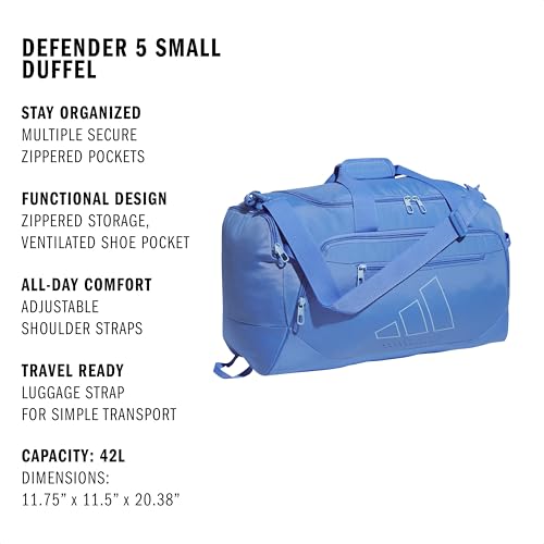 Image of adidas Defender 5 Duffel Bag - Premium Duffle for Sports, Gym & Travel