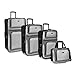 U.S Traveler New Yorker Lightweight Expandable Rolling Luggage 4-Piece Suitcases Sets - Grey