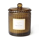 LA JOLIE MUSE Moroccan Amber Scented Candle, Holiday Candle Gift, Natural Wax, 75 Hours Long Burning