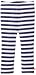 Zutano Baby Girls' Primary Stripe Skinny Legging, Navy, 18 Months