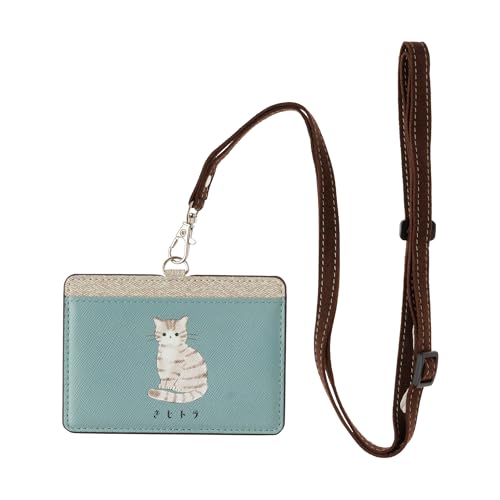 Amazon.co.jp: [グランサンク] IDカードホルダー 横 猫ちゃん 【きじ