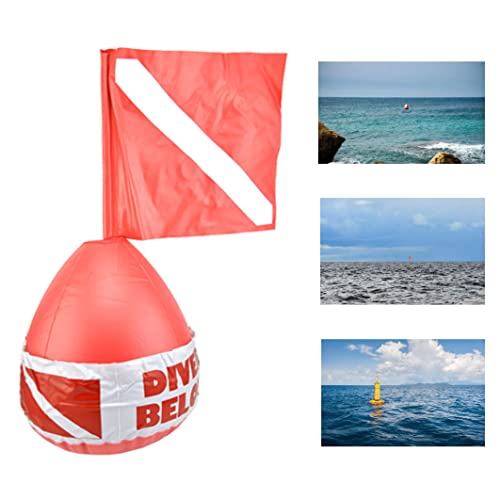 Drapeau plongée et bouée de surface gonflable en PVC pour la sécurité en mer