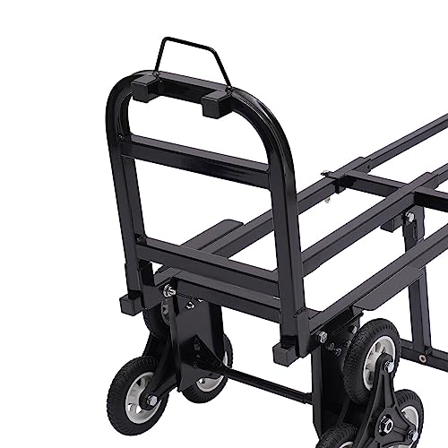 Carrito escalera plegable de acero con 6 ruedas miniatura 5