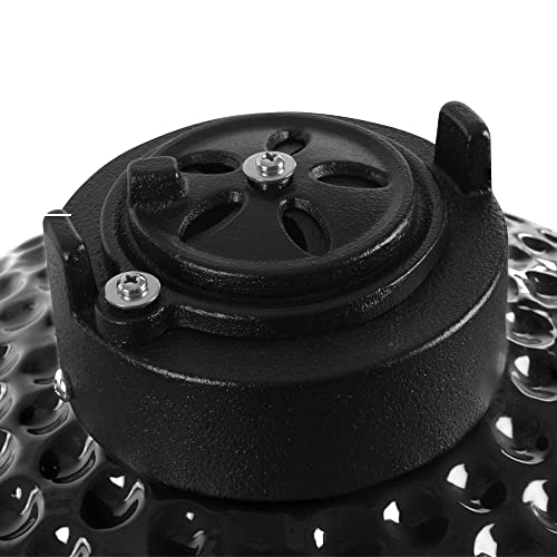 BBQ-Toro Kamado Grill | Holzkohlegrill Haiiro Ø 32 cm mit Thermometer, Holzgriff | Schwarz | Kamado Keramikgrill, Mini Holzkohlegrill, Mini Kamado Grill, Keramik Grill, Kamado... – Bild 7