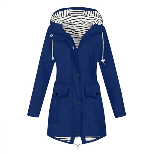 Manteau imperméable femme cintré rétro pour voyage et randonnée