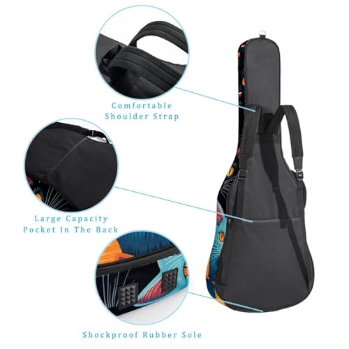 Sac pour guitare acoustique matelassé protégeant de la pluie - 3