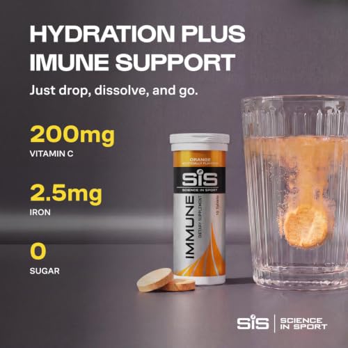 Image of SiS Hydro Tablets, Electrolyte Hydration, No Sugar, Immune Orange, 8-Pack