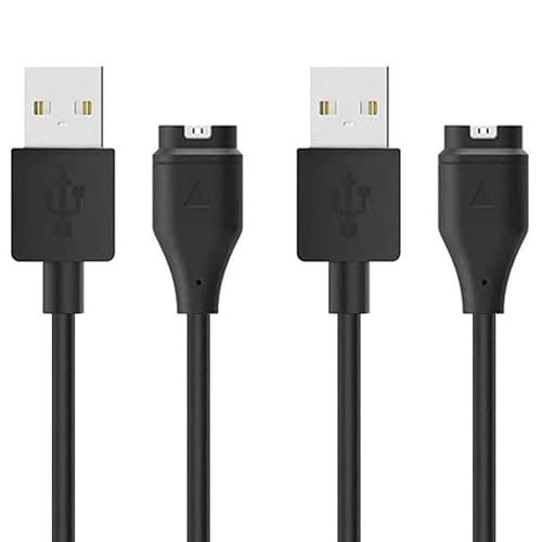 Cargador para Garmin Forerunner 45 55 245 255 265 745 945 955 965, Approach S10 S12 S40 S42 S60 S70, Vivoactive 3 4 4S, Instinct, Venu 2 2S Plus,