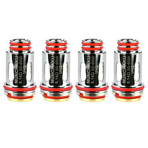 Uwell UN2 Meshed-H Coils (0,14 Ohm), Riccardo SS316L DL Verdampferköpfe für e-Zigarette, 4 Stück