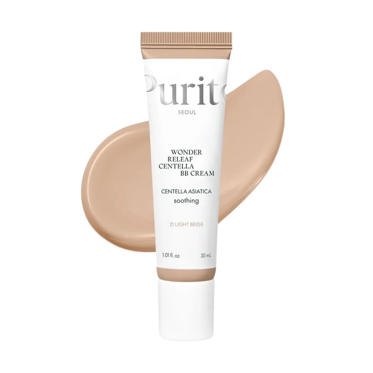 Purito Wonder Releaf Centella BB Cream 30 ml, 21 Light Beige
