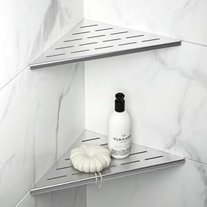 Bernkot Eck-Duschregal 102, Edelstahl Silberfarben