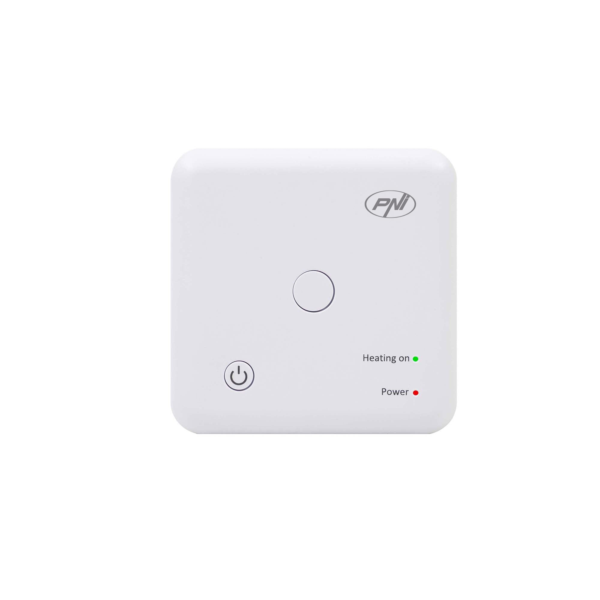 PNI Termostato wireless CT22 per impianti di riscaldamento, 0,2 °C, isteresi, display retroilluminato.