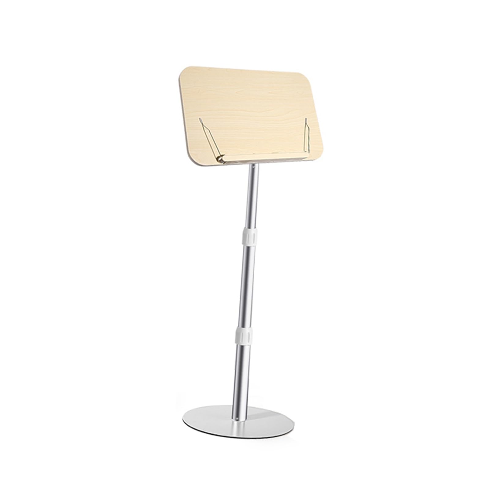 Przenośny stojak do czytania, stojak do pisania na łóżku, uchwyt na strony i organizer, do sali wykładowej, konferencji muzycznej i audytorium(Color 1,60-110cm)