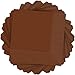 Disposable 2-Ply Luncheon Party Napkins Tableware, Chocolate Brown, Paper , 6" x 6", Pack of 50