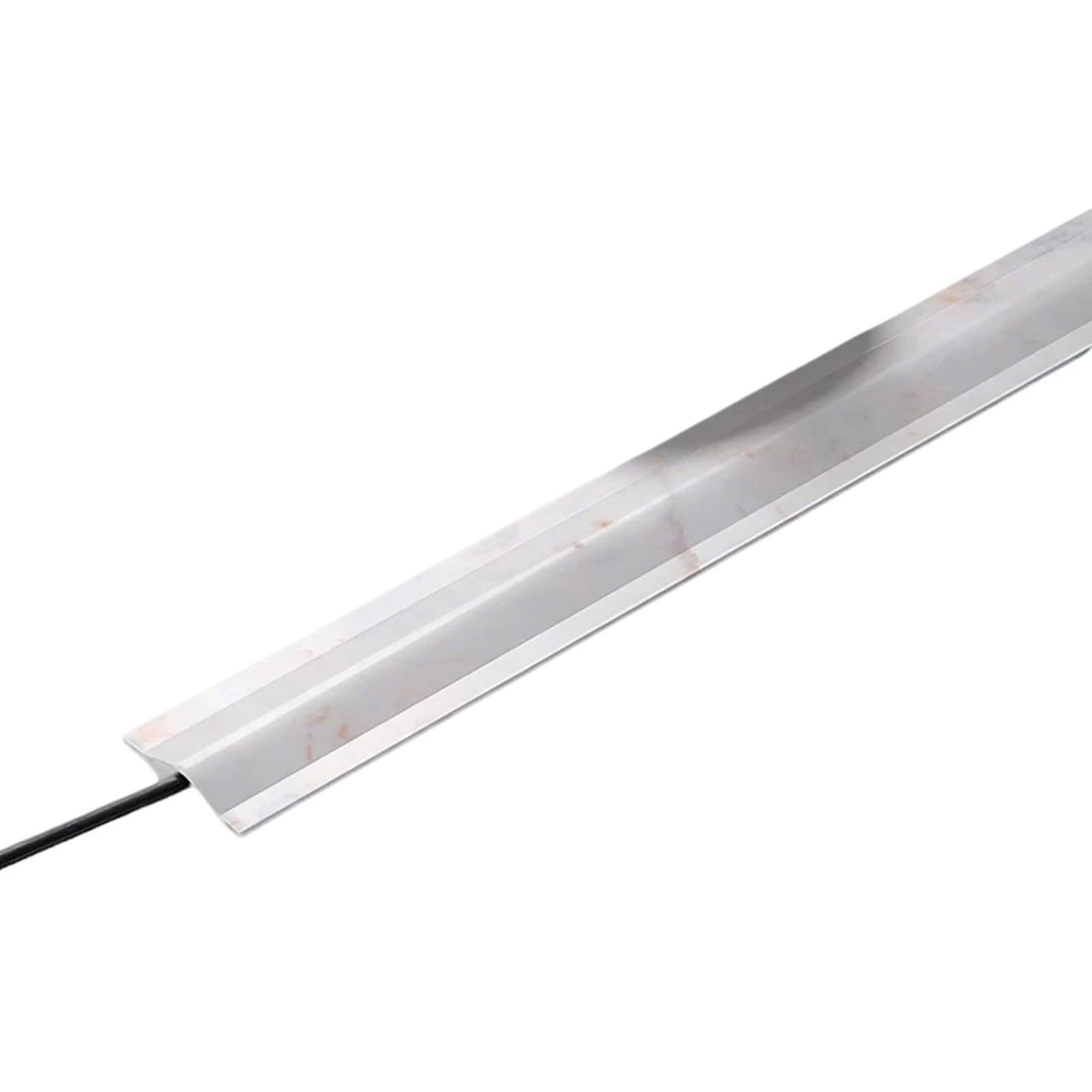 Cubrecables De Suelo De PVC Blando para Oficinas Y Gimnasios，Cubrecables Sin Taladro con Textura De Mármol，Autoadhesivo/Fácil De Desenrollar(White B,10M)