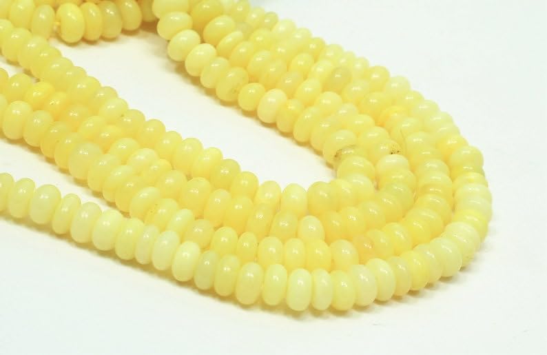 Perles en opale jaune naturelle pour fabriquer des bracelets - 2