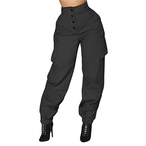 Women Casual High Waist Harem Bottoms 