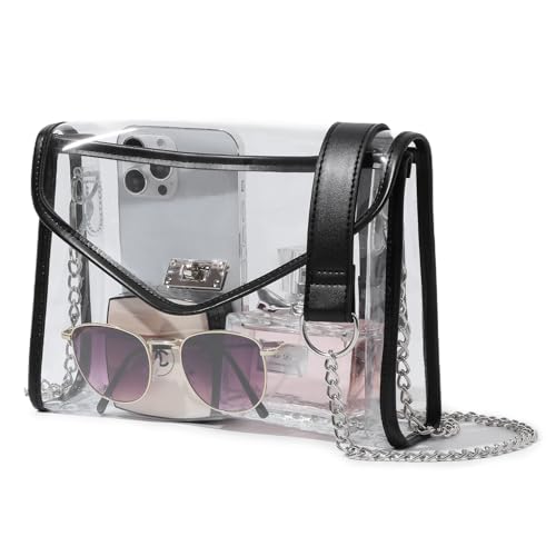 Bucosd Clear Purse for Women Stadium Approved, Clear Crossbody Bag