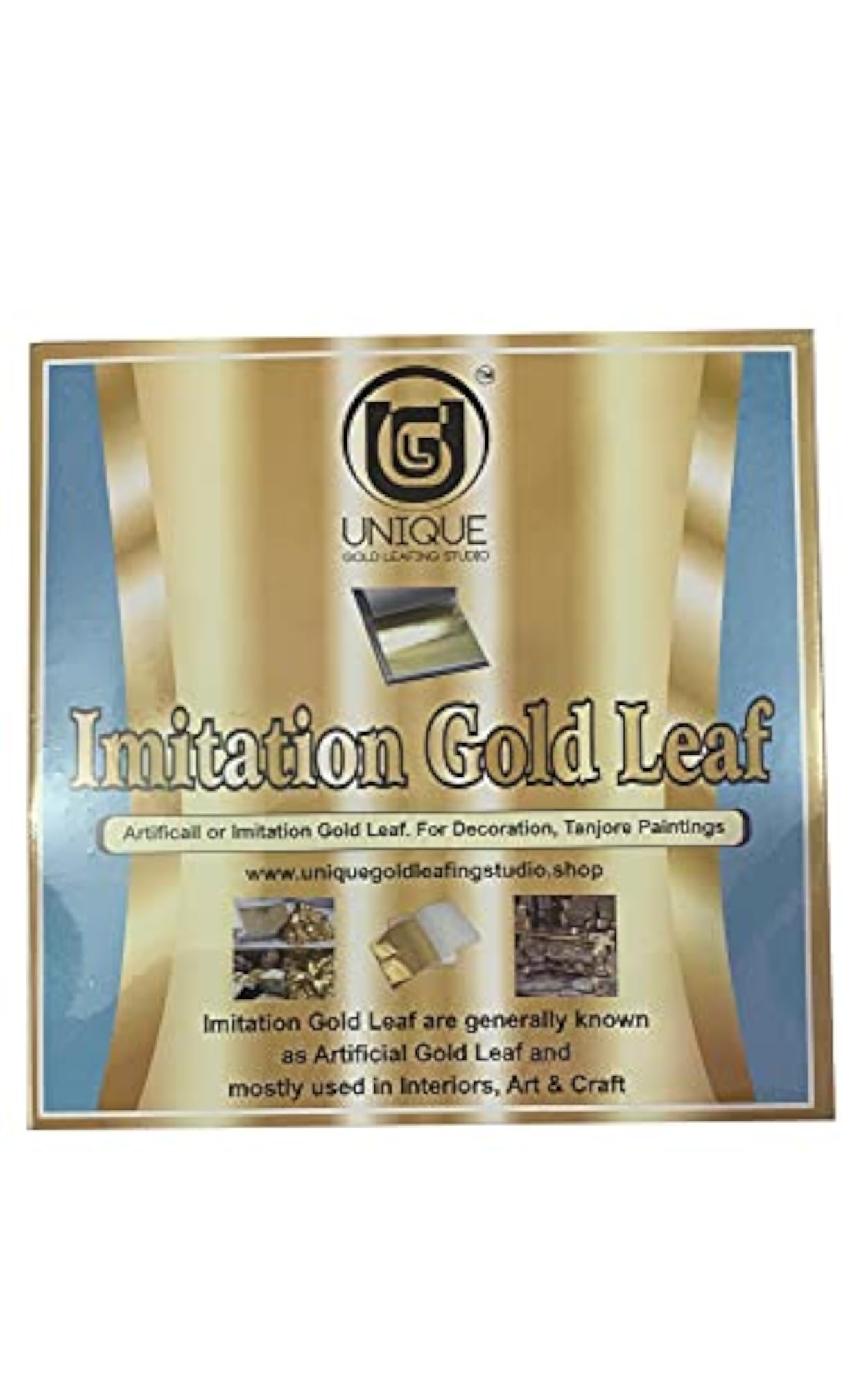 UGLS Leaf 100 Metallic Foil Sheets for Gilding