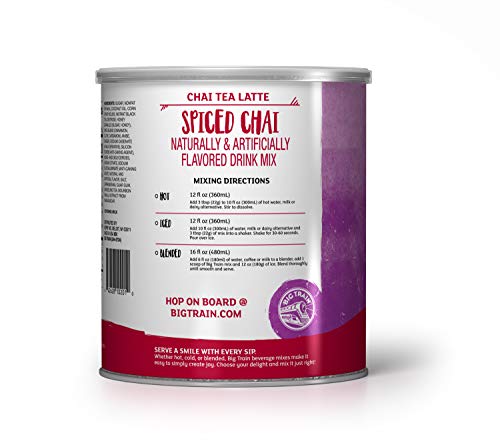 Big Train Spiced Powdered Instant Chai Tea Latte Mix, Spiced Black Tea With Milk, 56 Ounce & Spiced Chai Tea Latte, 1.9 Lb (1 Count), Powdered Instant Chai Tea Latte Mix, Spiced Black Tea With Milk #TOP4