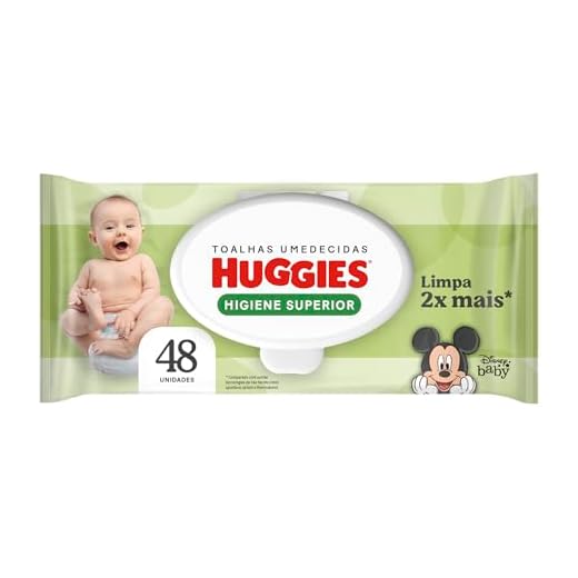 Lenços Umedecidos Huggies Max Clean - 48 lenços