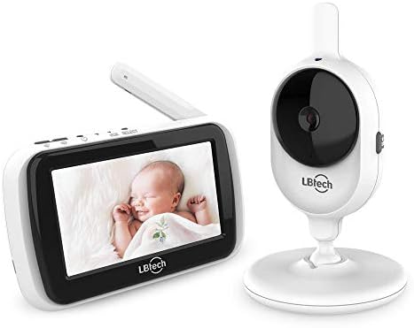 Amazon Com Jlb7tech Video Baby Monitor With One Digital Camera And 4 3 Color Lcd Screen Infrared Automatic Night Vision Power Saving On Off Up To 960 Ft Range Baby