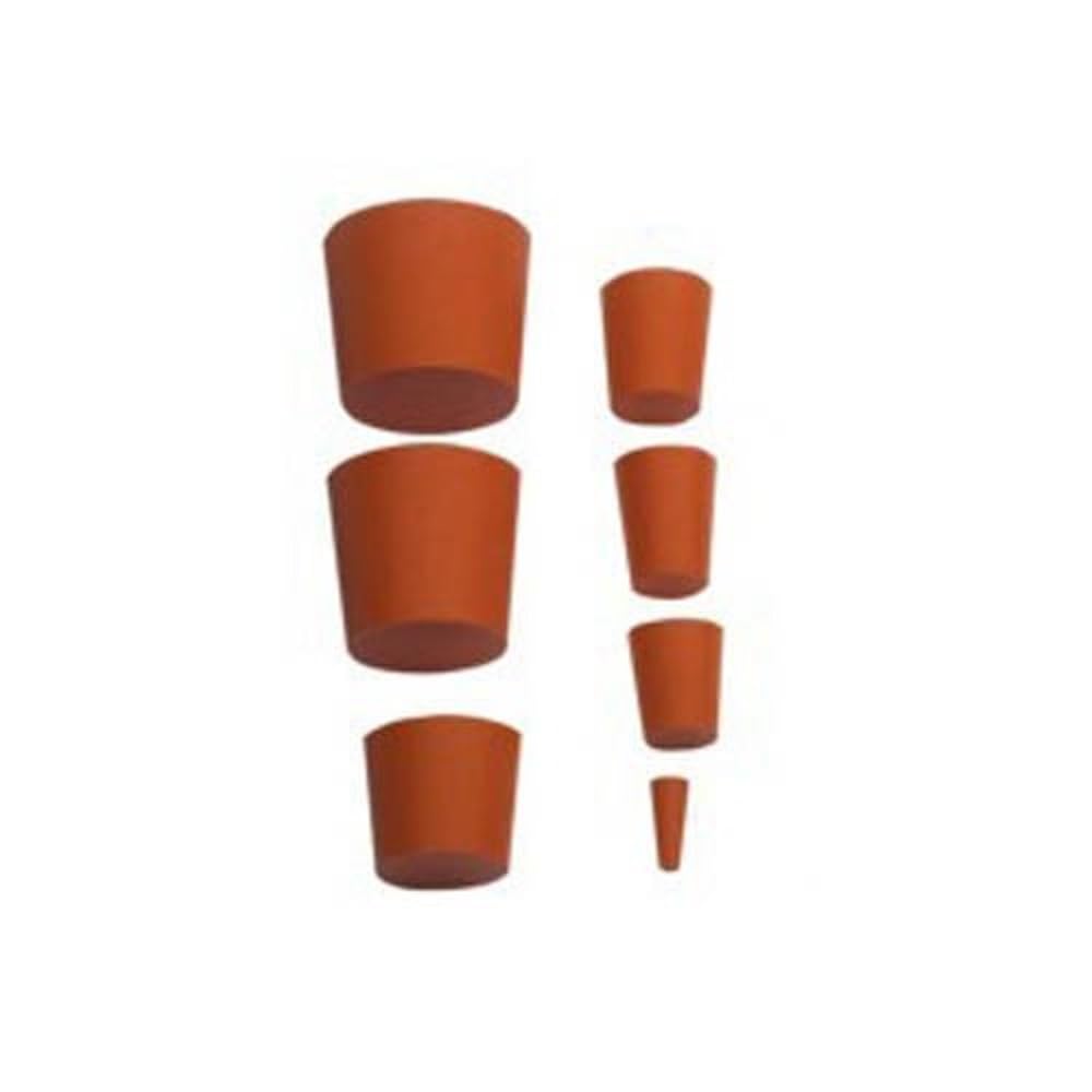 Neolab 1 1012 Solid Rubber 12 mm x 8 mm Height 20 mm Red (Pack of 10)