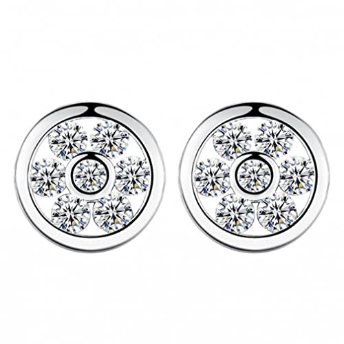 Pierres en zircon cubique violet et blanc sur boucle d'oreille à offrir pour un mariage