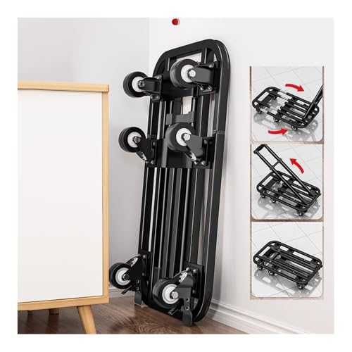 HeavyDu Carrello pieghevole piatto con ruote per la spesa e articoli casalinghi PortabGray C Truck per un facile trasporto
