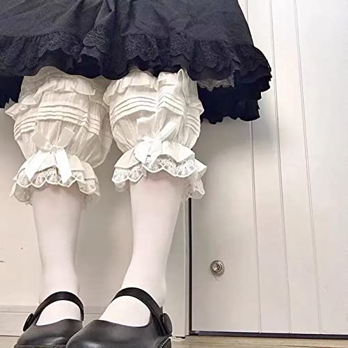 Womens Victorian Lolita Bloomers Maid Ruffles Pumpkin Pants2