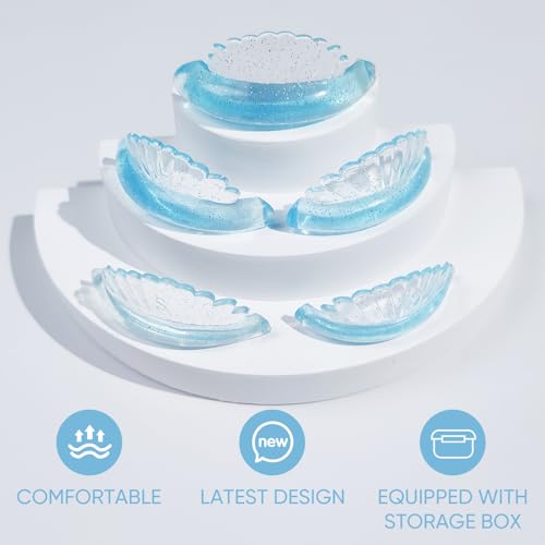 Lomansa Lash Lift Shields, Lash Lift Pads, Upgraded Eyelash Lift Tool, Soft and Sticky, Suitable for Salon Eyelash Perming(Blue) - Image 4