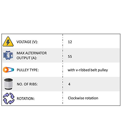 Premier Gear Pg-13336 Alternator Replacement For Tracker, Metro, Sidekick, Swift, X-90, Sunrunner, Firefly, 96058486, 96069102, 30006109, 30016320, 31400-60A20, 31400-60A21, 31400-60A21Rem #TOP2