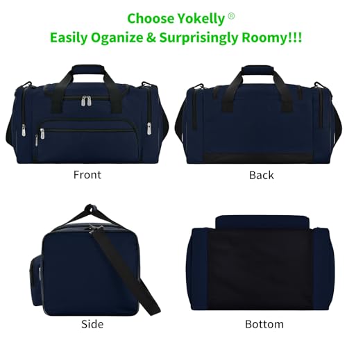 Image of Sports Duffel Bag 26 Inch Travel Gym Duffle - Navy Blue