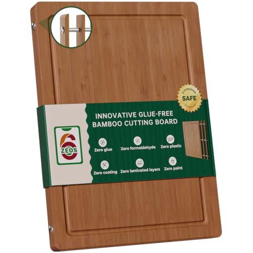 Glue & Formaldehyde-Free，Large Bamboo Cutting Board for Kitchen - image 1